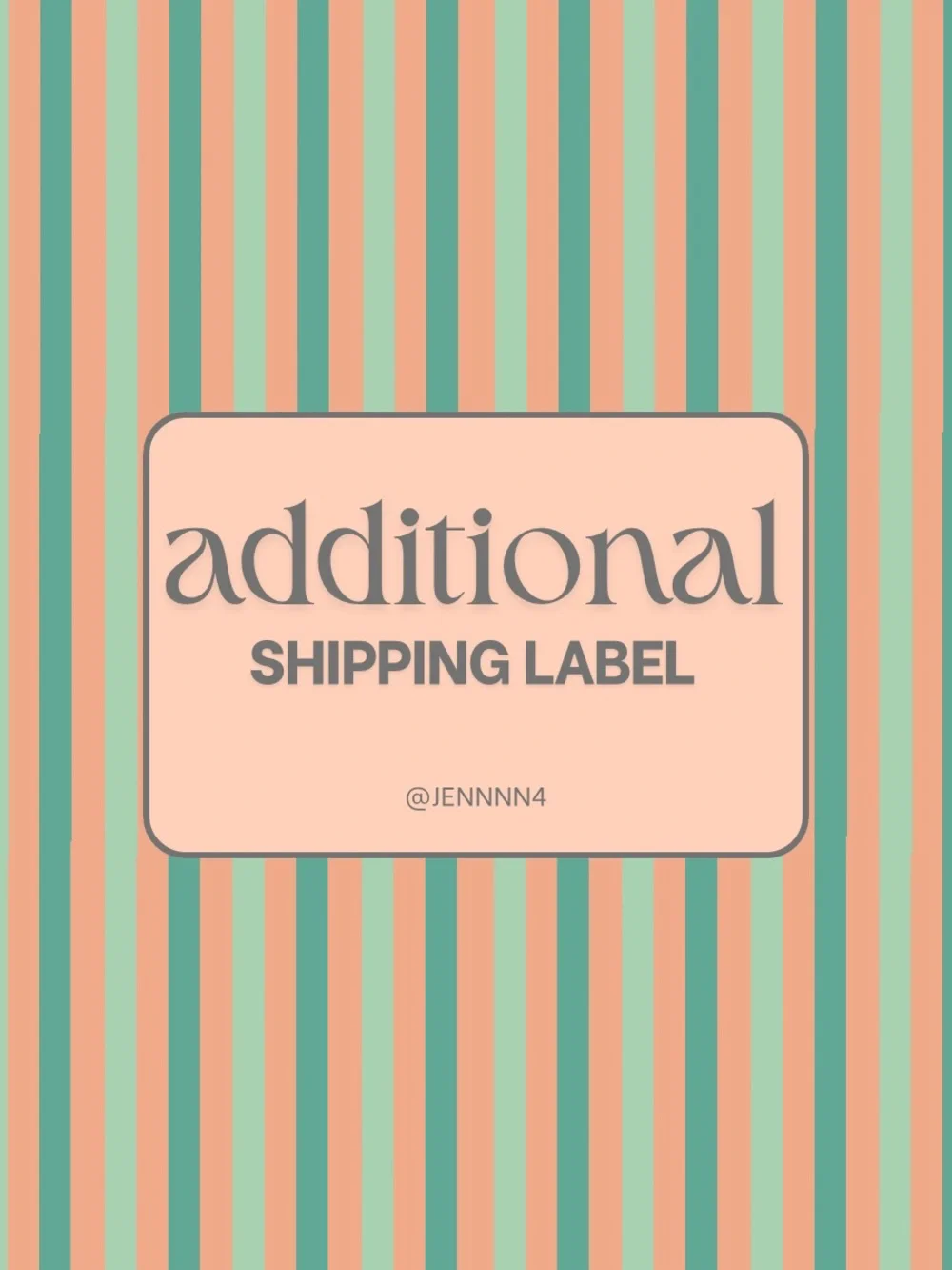 📦 Additional Shipping Label - Picture 1 of 1